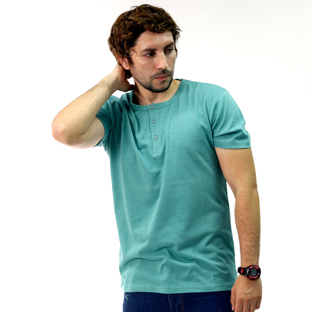 Polera Jersey con boton