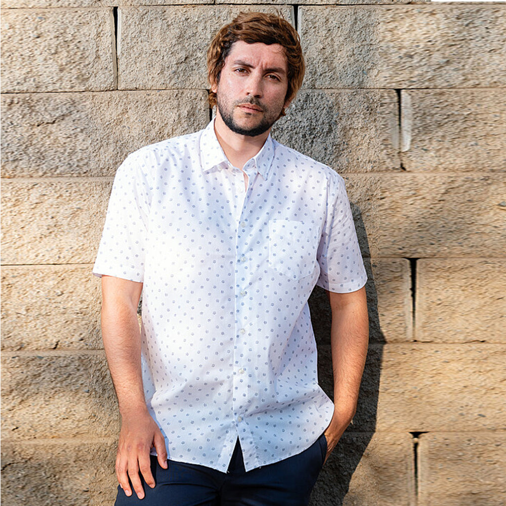 Camisa Estampada Manga Corta